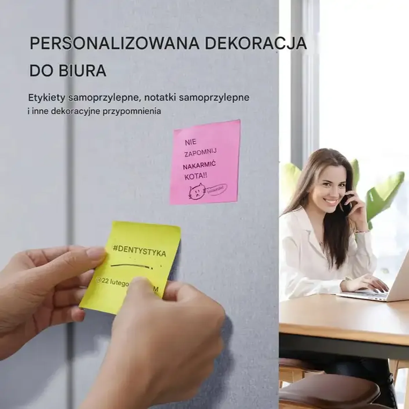 Parawan pokojowy 3-panelowy składany wygłuszający przegroda biurowa szary - obrazek 5