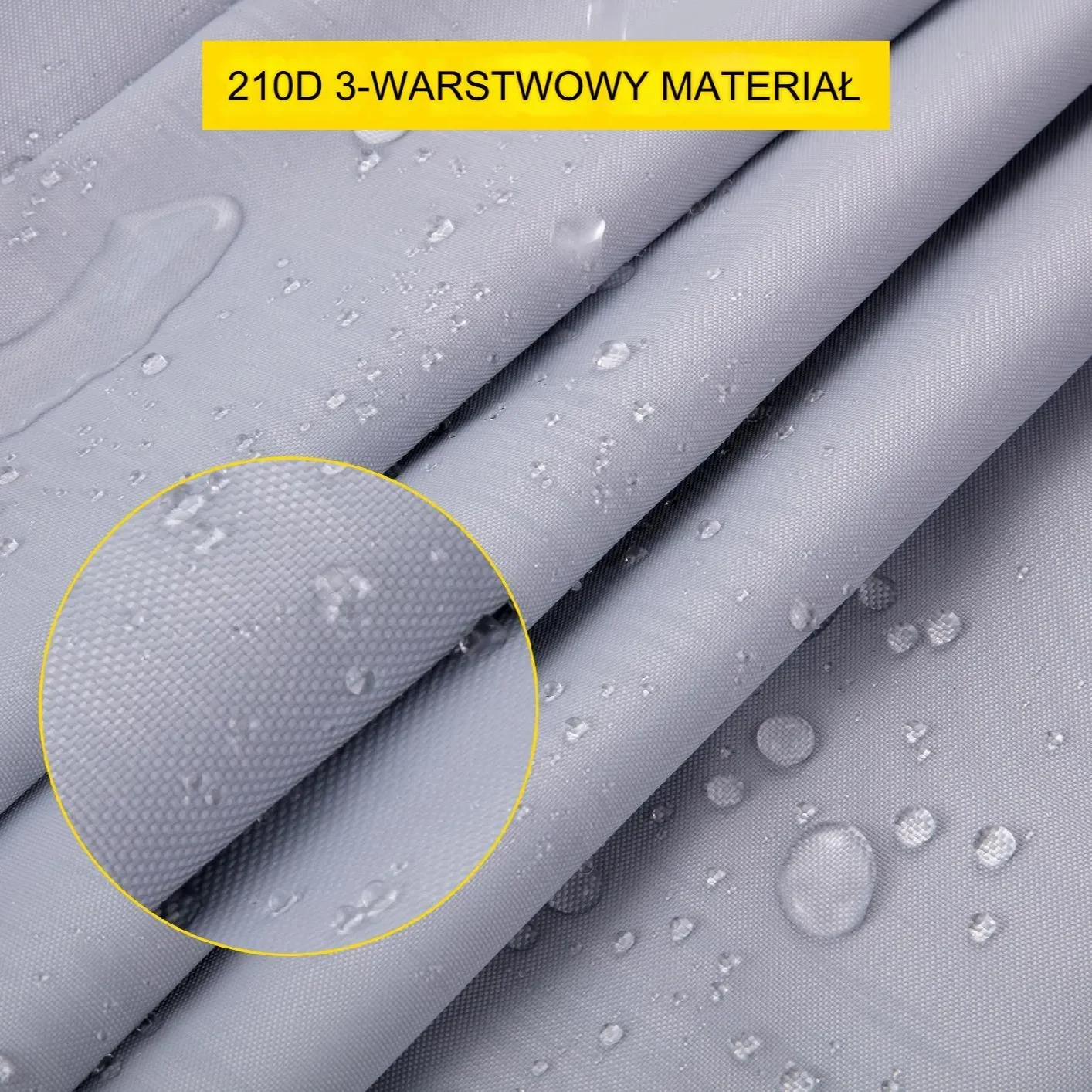 Pokrowiec plandeka osłona przykrycie na łódź 269x610-670 cm - obrazek 6