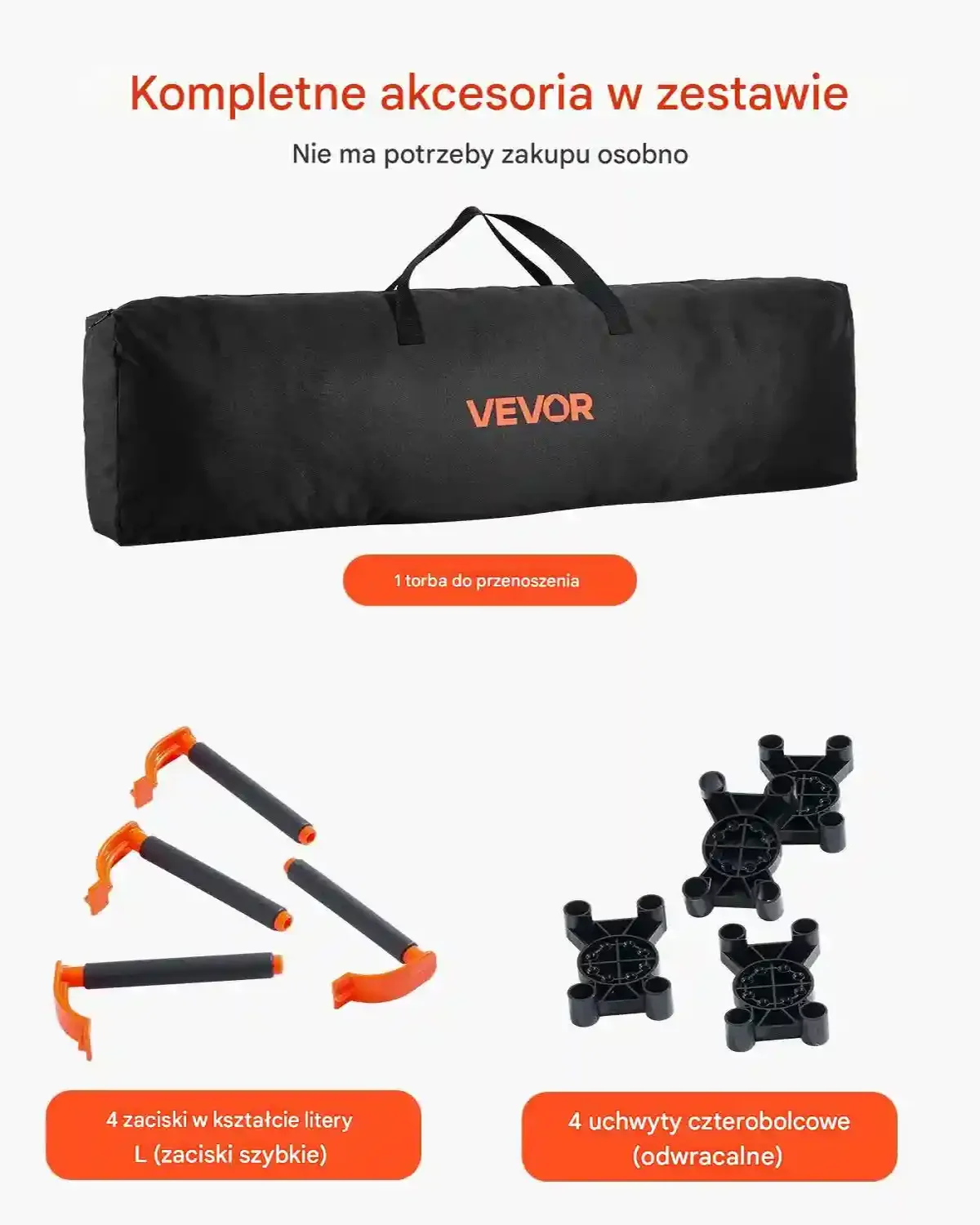 Stół warsztatowy składany 1865x1261 mm przenośny 2041 kg do garażu - obrazek 5