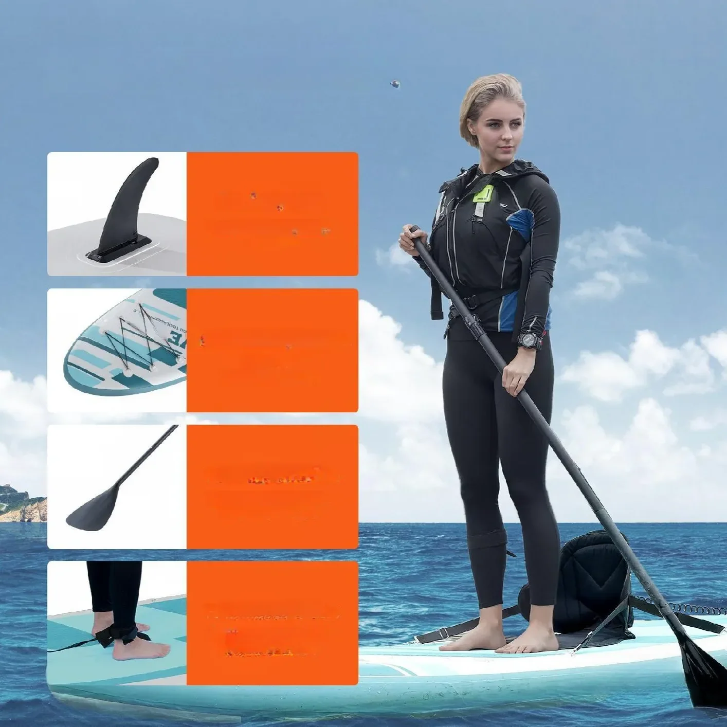 Deska sup do pływania pompowana stand up paddle 304cm - obrazek 6