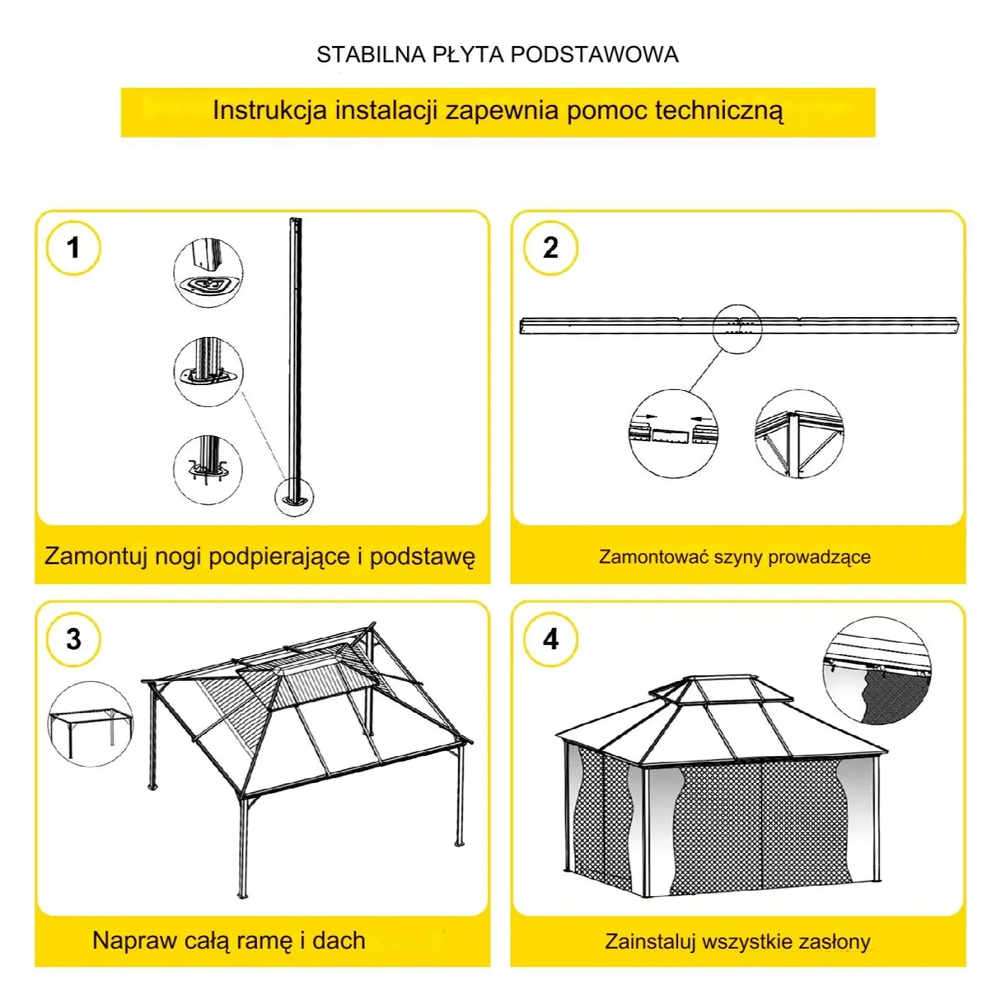 Altana pergola tarasowa ogrodowa 3 x 3,6 x 2,75 m - obrazek 5