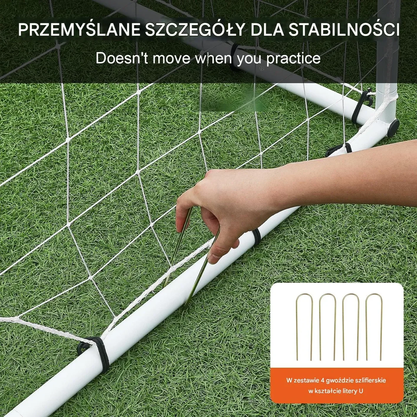 Dwustronna Siatka Bramka do Piłki Nożnej - obrazek 5