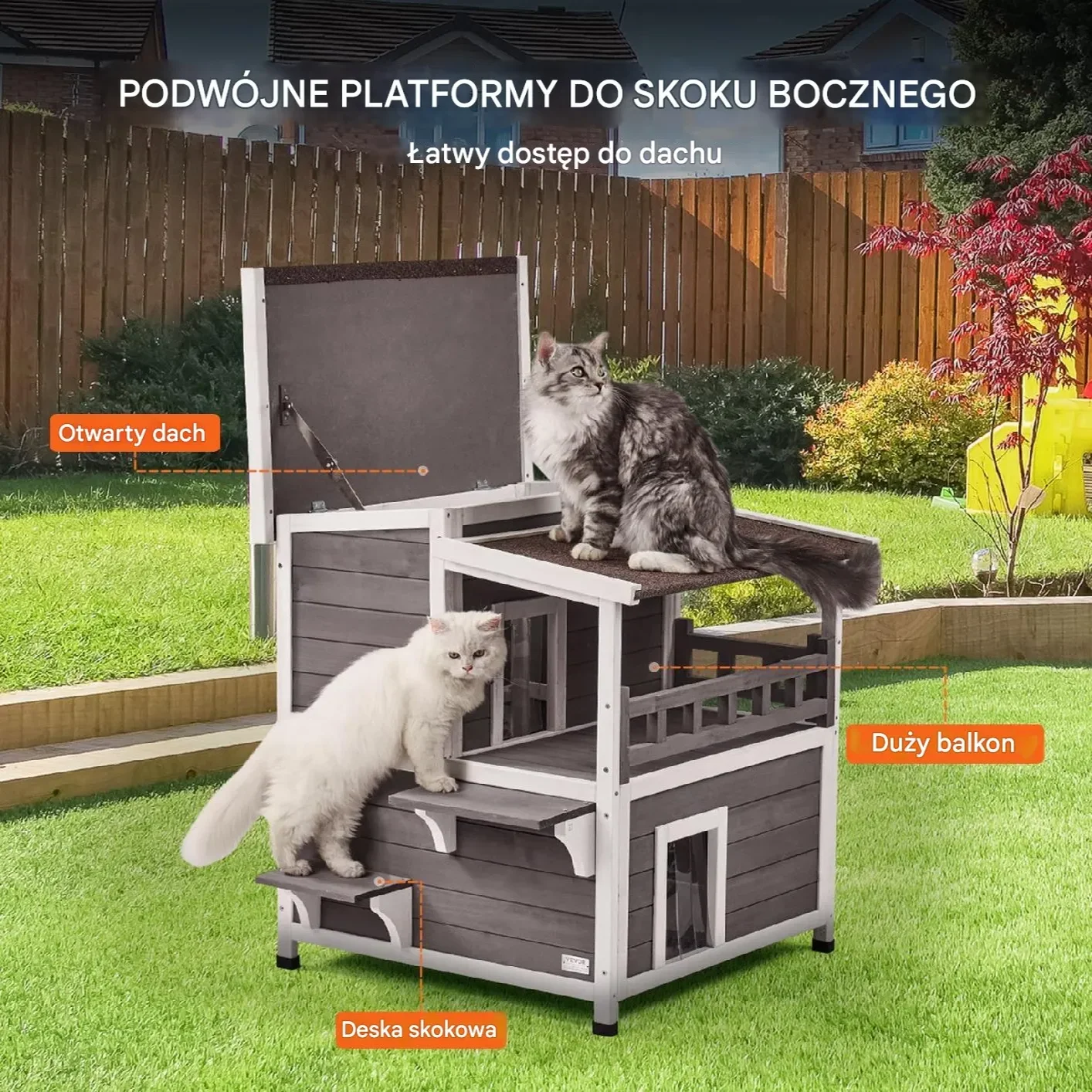 Domek dla Kota 77 cm - obrazek 3