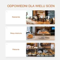 WITRYNA BUFETOWA EKSPOZYCYJNA DO CIAST 2 POZIOMOWA