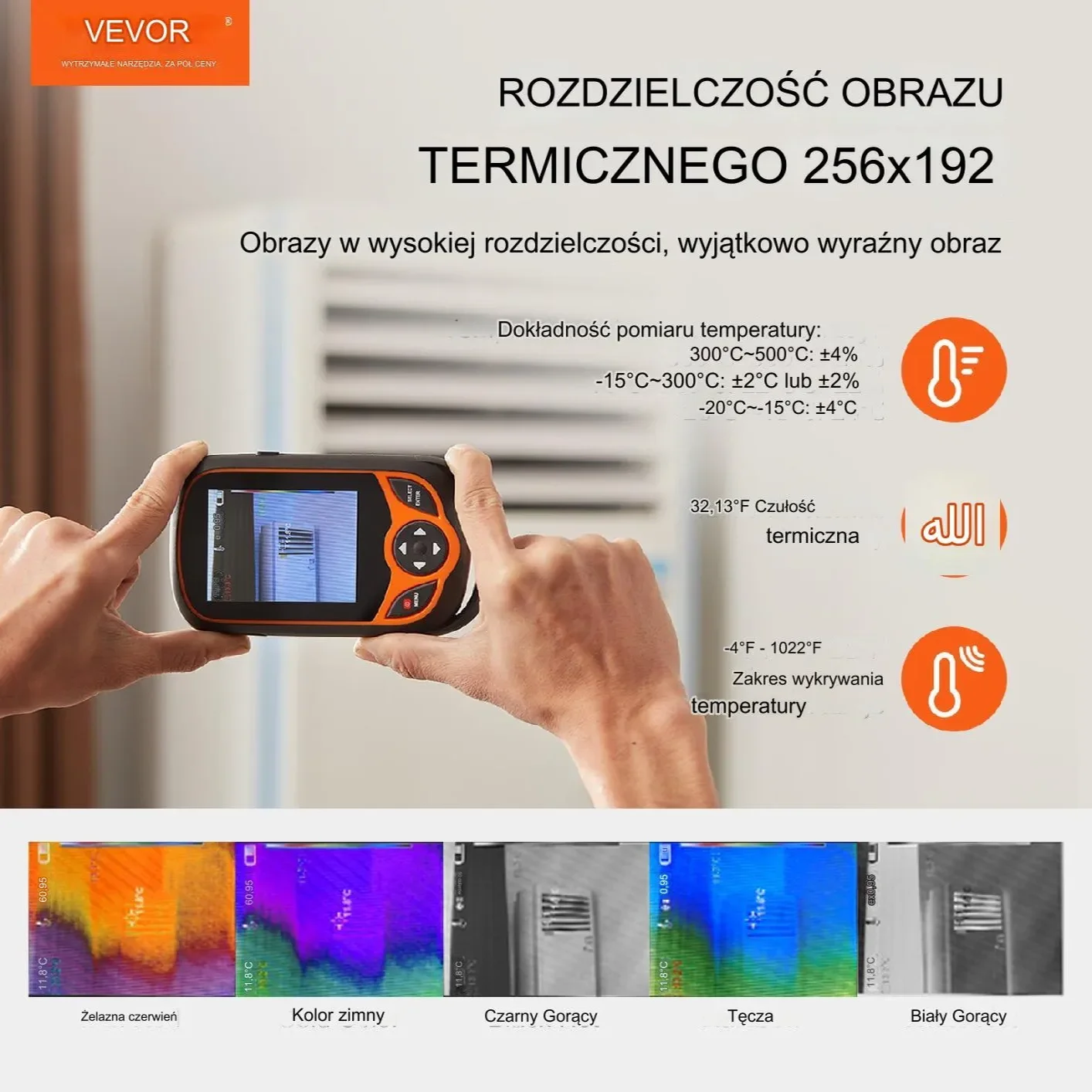Kamera termowizyjna 256 x 192 pikseli +Wi-Fi - obrazek 3