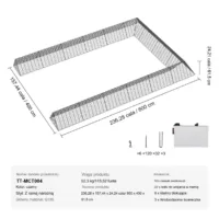 Klatka Tunel Wybieg dla Kurczaków Dwa Zestawy z Ramą Prostą