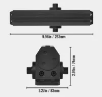 Samozamykacz drzwi hydrauliczny 150kg regulowany aluminiowy do domu i biura