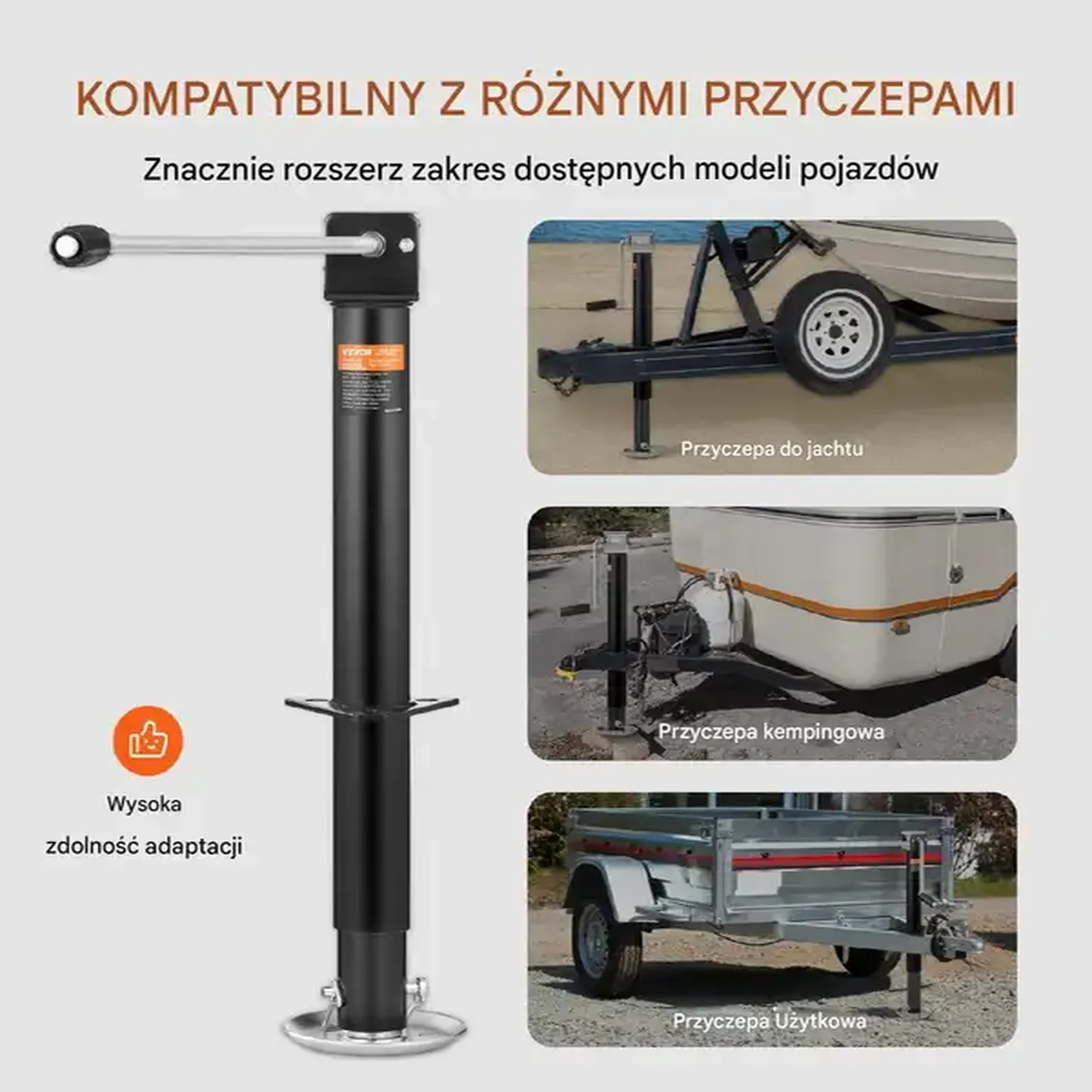 Stopa podpora podkładka do przyczepy kempingowej kampera do 5443 kg - obrazek 3