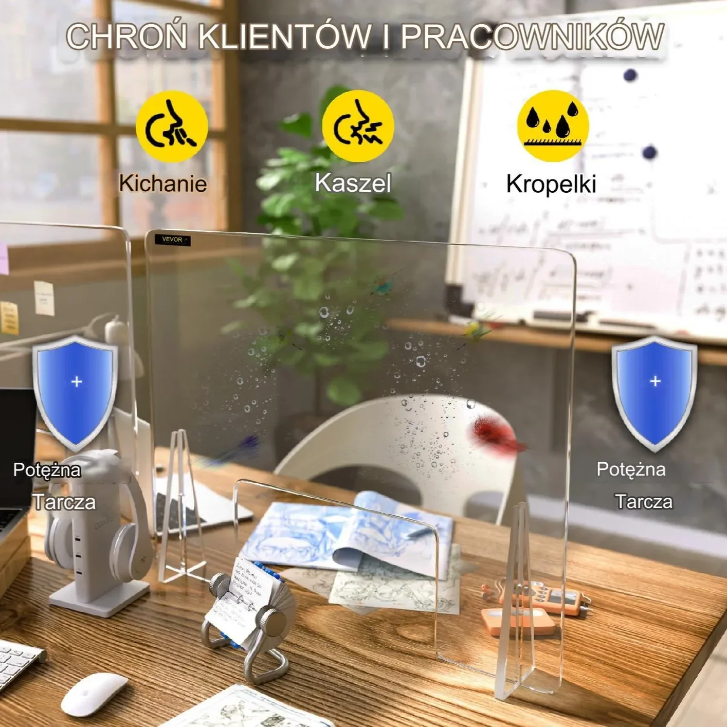 Osłona z PLEXI PLEKSA szyba ochronna 120x60 cm - obrazek 2