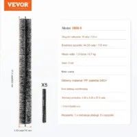 Szczotka do rynien czyścik kolce 95x11cm 5szt – osłona do liści