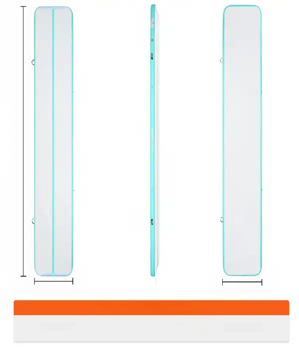 MATA GIMNASTYCZNA DMUCHANA ŚCIEŻKA AKROBATYCZNA MATERAC ĆWICZEŃ 6 M - obrazek 5