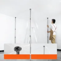 Kurtyna przeciwpyłowa drzwi remontowe przeciwpyłowe 230 x 120 cm