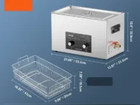 Myjka ultradźwiękowa 30L 40kHz 600W 0-110°C profesjonalna cyfrowy panel