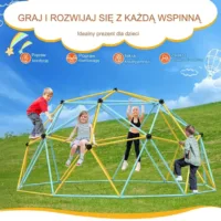 Kopuła wspinaczkowa metalowa ogród drabinka solidna łatwy montaż 3.6m