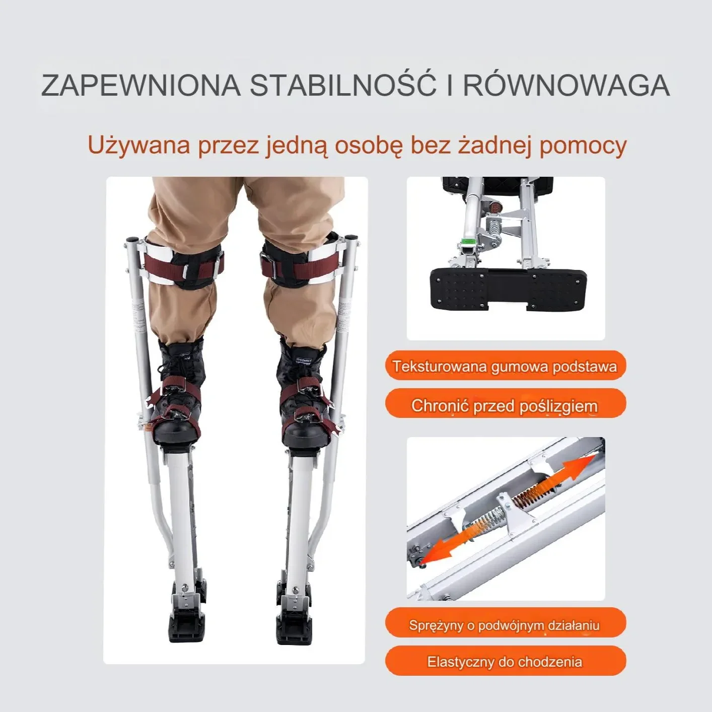 Szczudla Robocze Budowlane 61-101,6 cm - obrazek 4