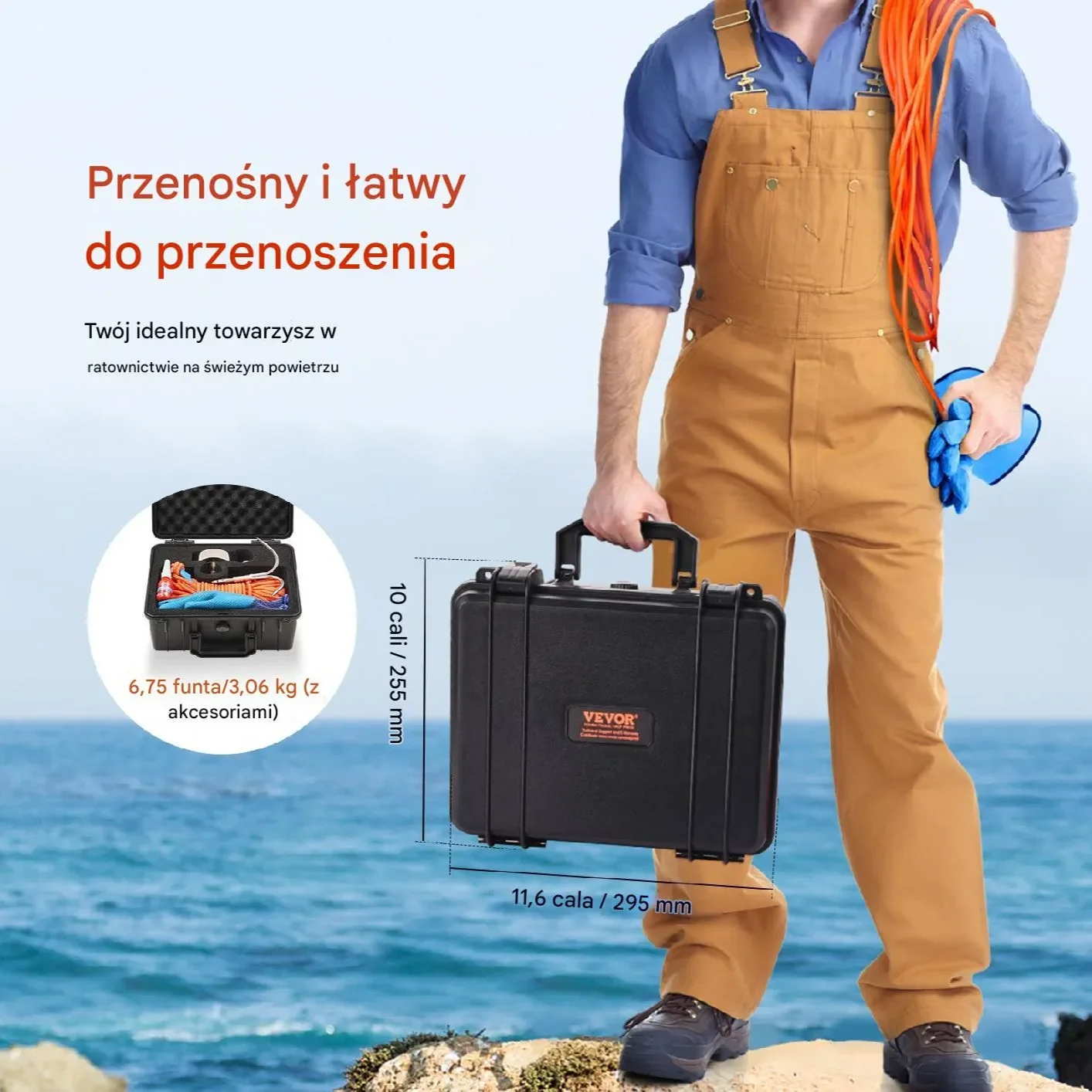 Zestaw do Łowienia na Magnes o Sile 635 kg - obrazek 4