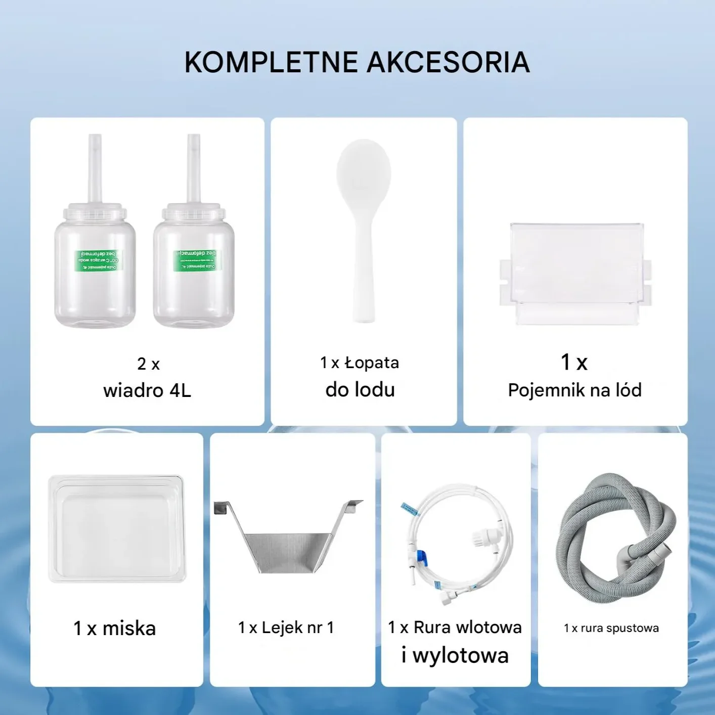 Kruszarka do lodu z chłodzeniem wodnym – do lodów i napojów 240 kg/24h - obrazek 2