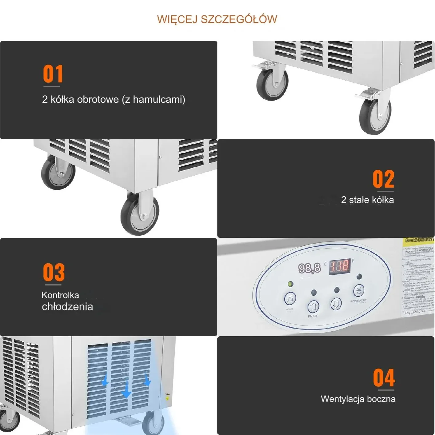 Maszyna do Lodów Tajskich 1460 W - obrazek 4