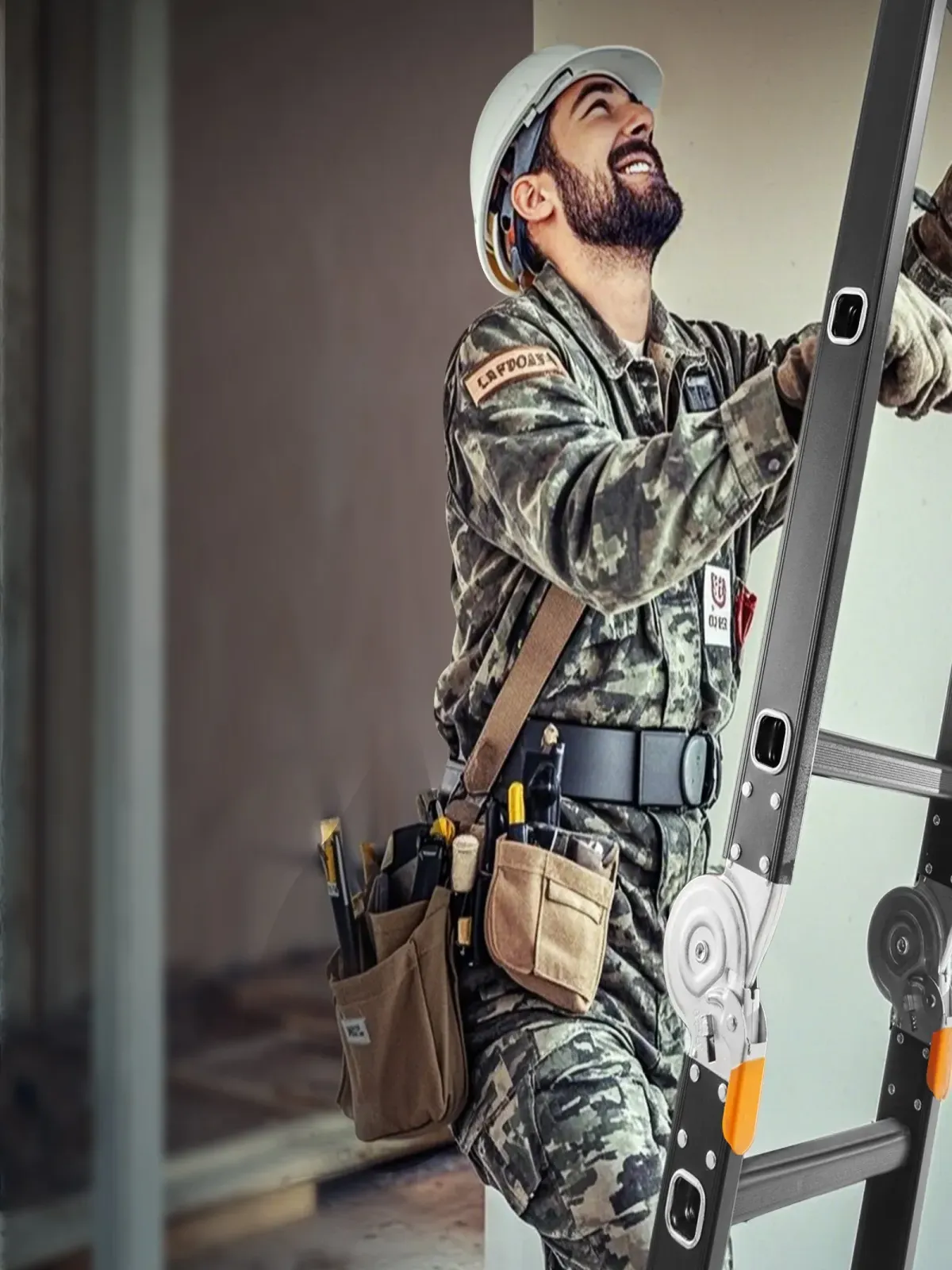 Drabina wielofunkcyjna 7w1 3 stopnie 3,6m platforma rusztowanie aluminiowa - obrazek 6