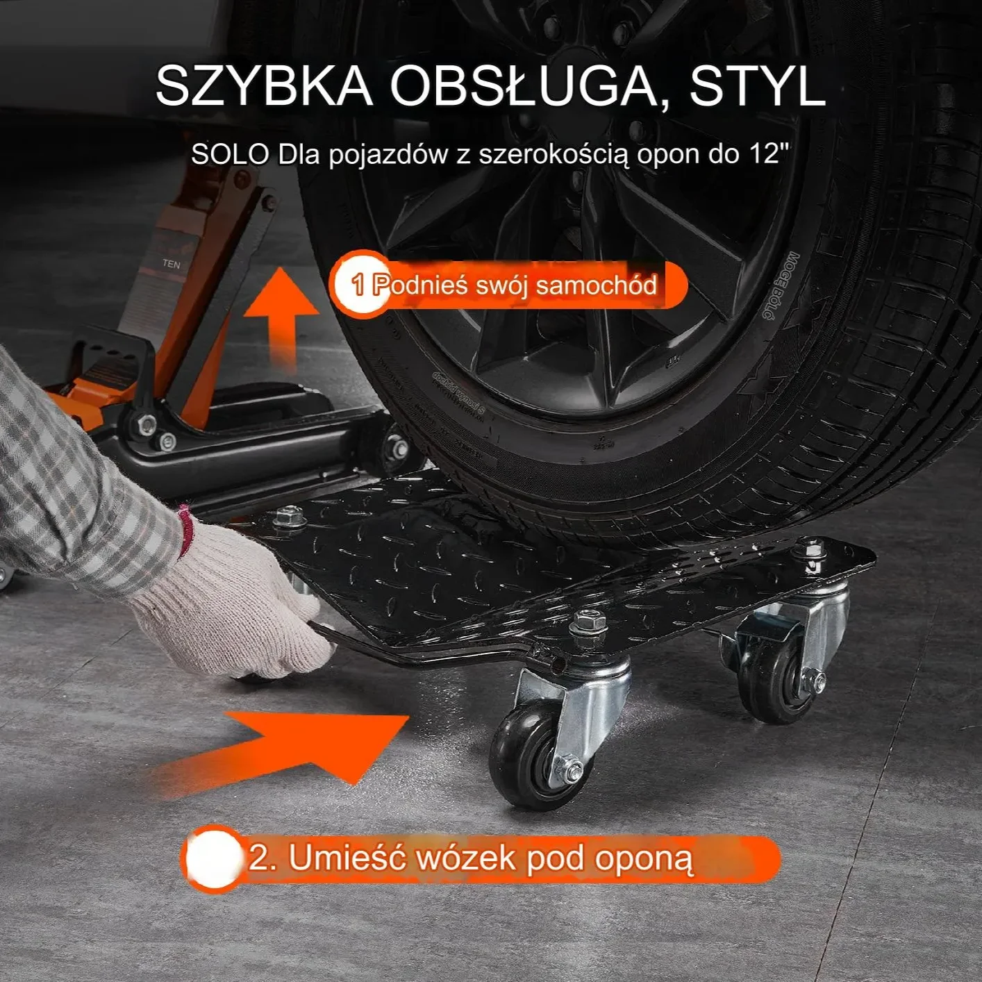 Wózki pod koła 4szt 3000kg – naprawa samochodów warsztat profesjonalne - obrazek 3