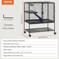 Metalowa Klatka dla Małych Zwierząt 92 cm