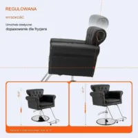 Fotel fryzjerski hydrauliczny obrotowy salon fryzjerski Barber
