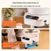 Koło garncarskie elektryczne 28 cm 450W z pedałem i ekranem dotykowym