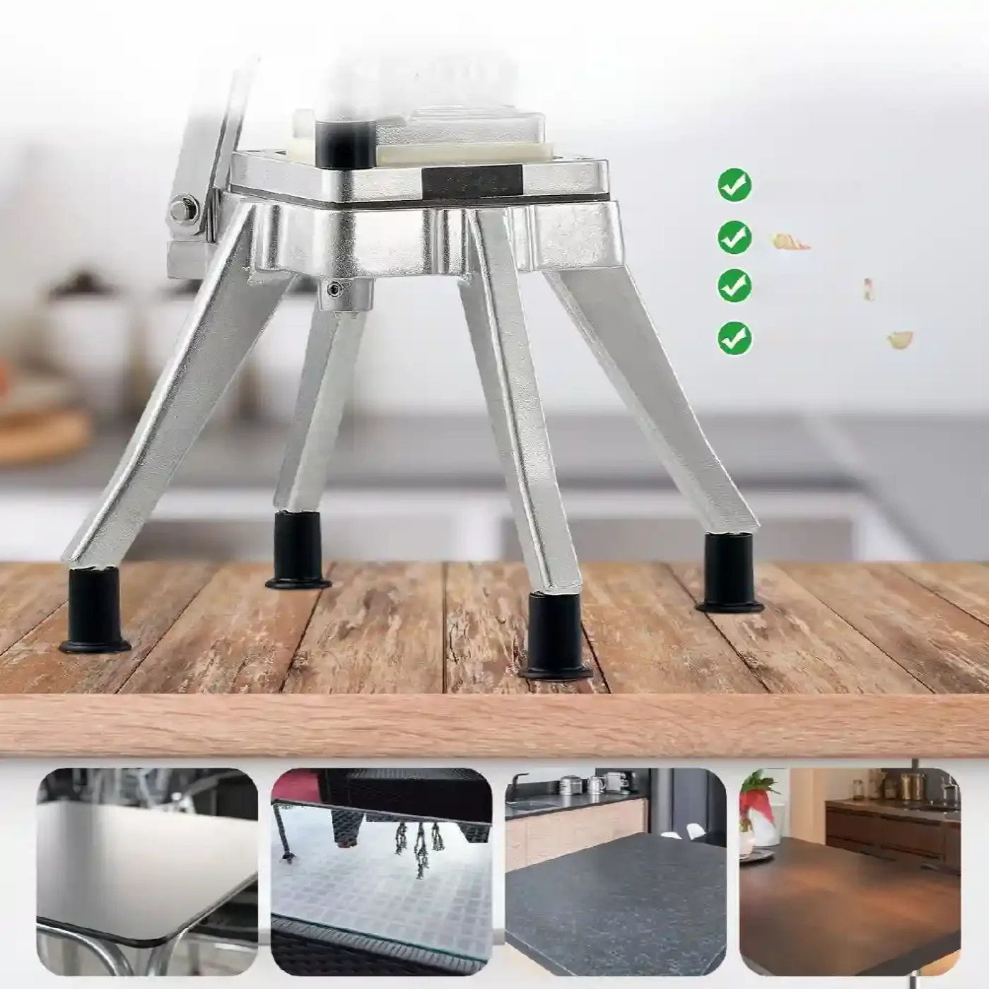 Krajalnica do frytek warzyw ręczna ostrze 6,35 mm - obrazek 3