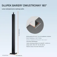 Zacisk do Szkła Balustrada ze Stali Nierdzewnej - 85 cm
