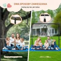 Huśtawka dla dzieci bocianie gniazdo duża ogrodowa 152 cm