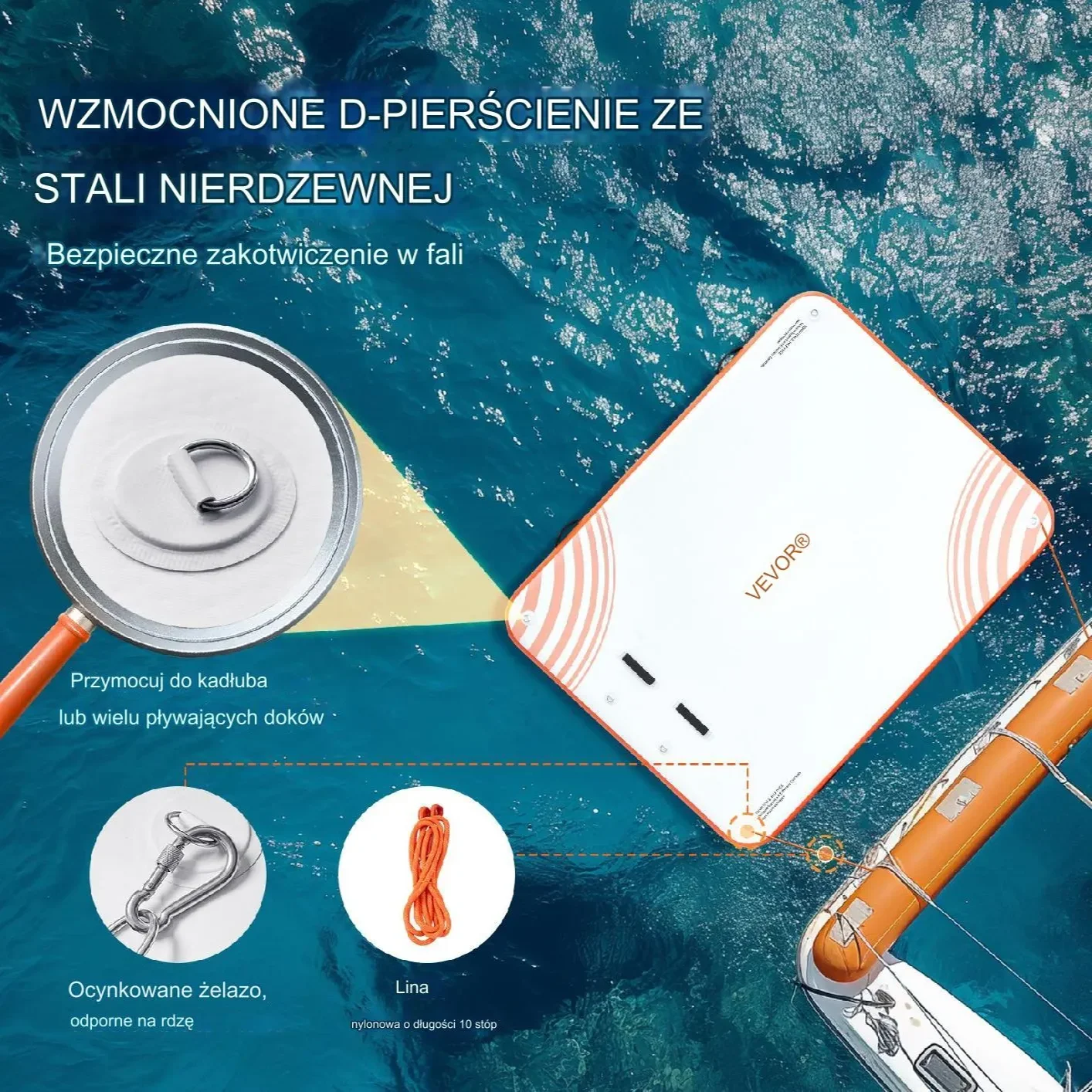 Nadmuchiwana pływająca tratwa wyspa na basen plaże 2,43 x 1,82 m - obrazek 2