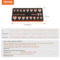 20 Częściowy Zestaw Kluczy Płasko-Oczkowych