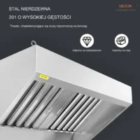 Okap Gastronomiczny Wyciąg 120x76x90 cm