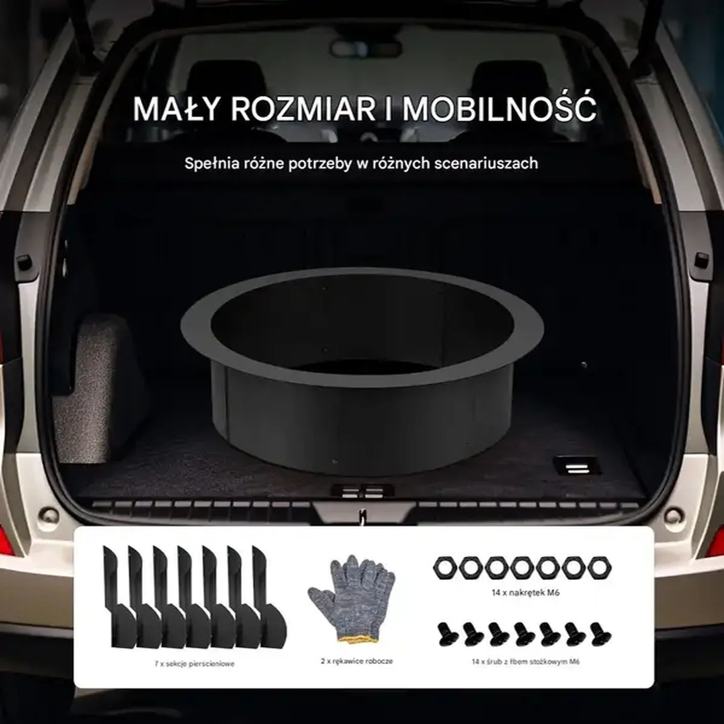 Wkład do paleniska ogrodowego pierścień paleniskowy palenisko ogrodowe 91cm - obrazek 3