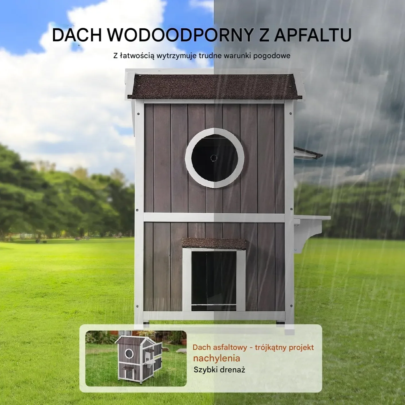 Domek dla Kota 609 mm - obrazek 2