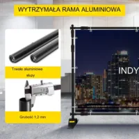 Stojak baner stelaż ścianka tło regulowany 300 x 240 cm