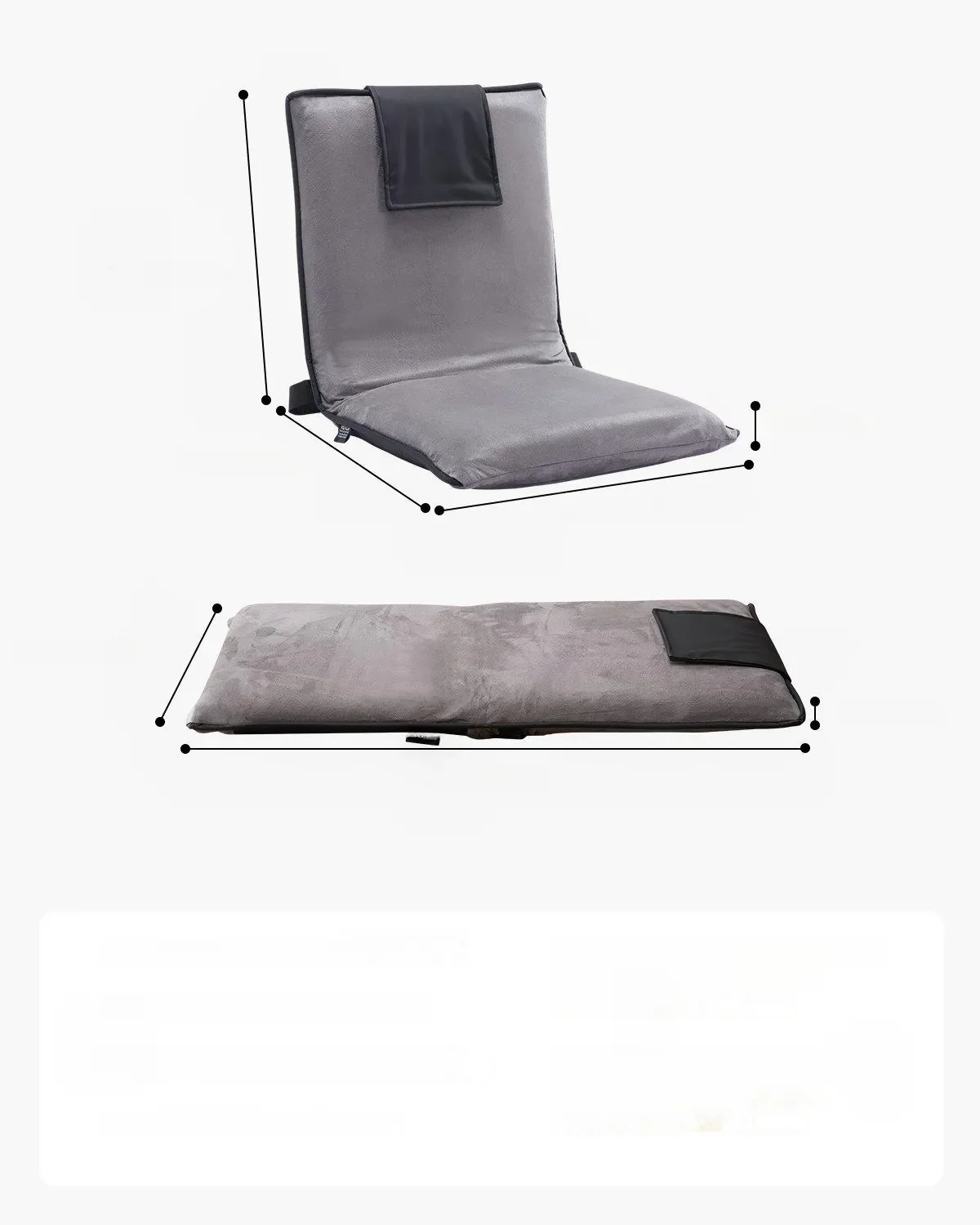 Krzesło Podłogowe z Podparciem Pleców – 6 regulowanych pozycji - obrazek 3