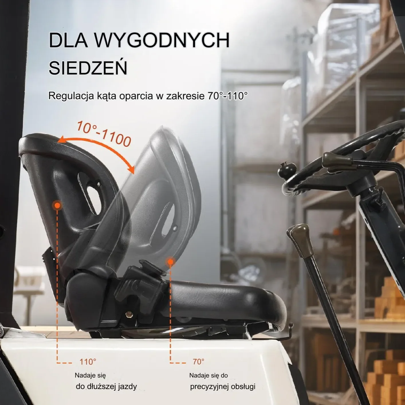 Siedzenie do traktora ciągnika kosiarki wózka 55x57cm - obrazek 3