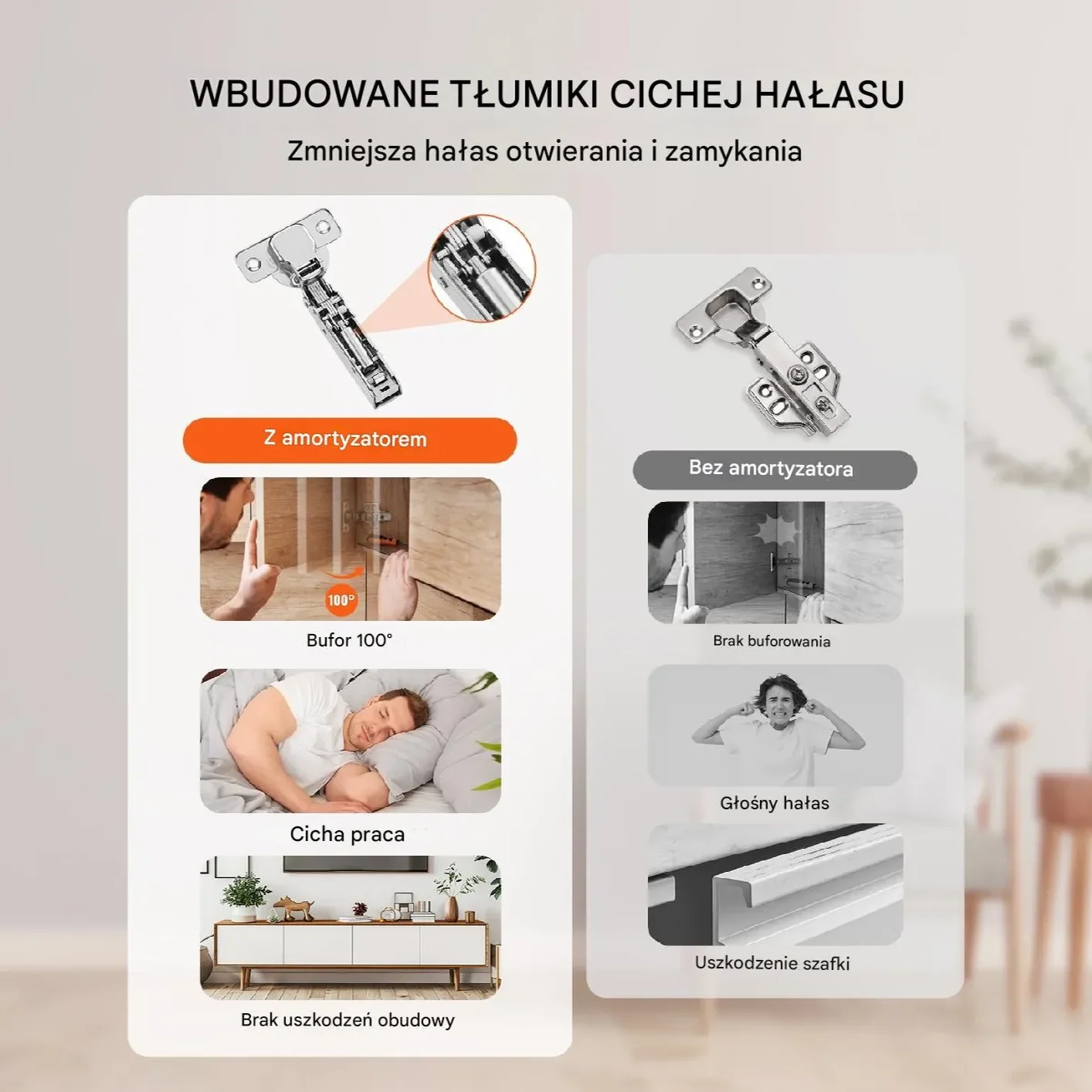 Zawiasy do Drzwi Szafek – Zestaw 50 sztuk - obrazek 5