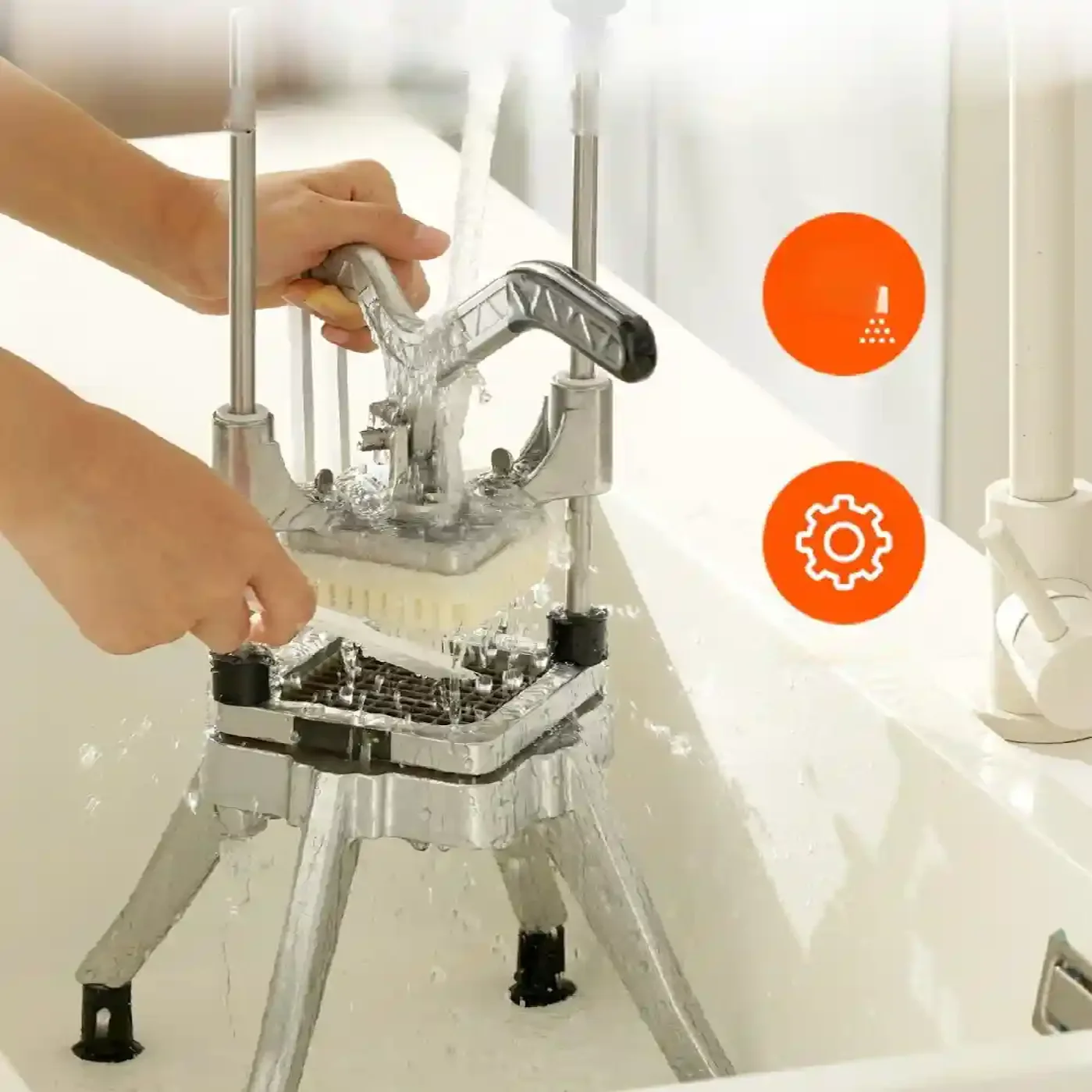 Krajalnica do frytek warzyw ręczna ostrze 6,35 mm - obrazek 4