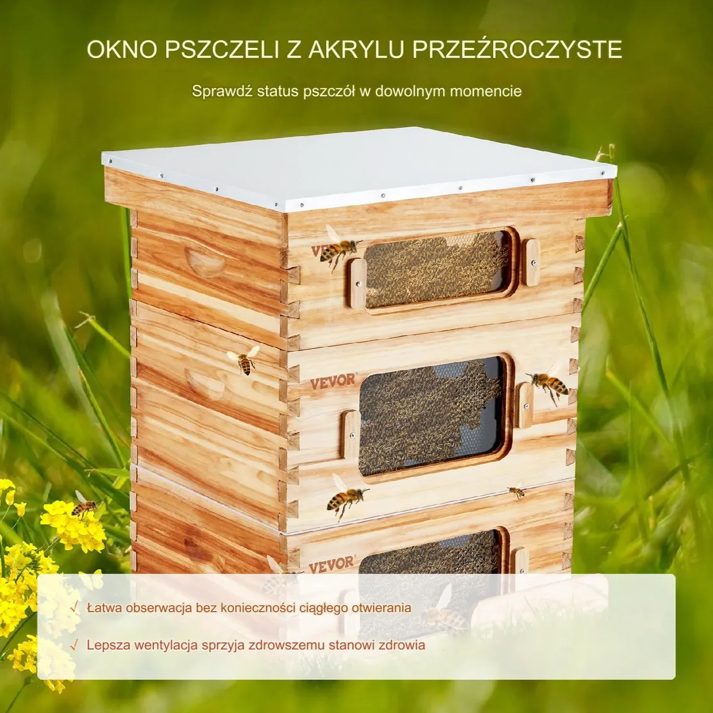 Ul Drewniany 2 Głębokie + Średni 30 Ramek - obrazek 6