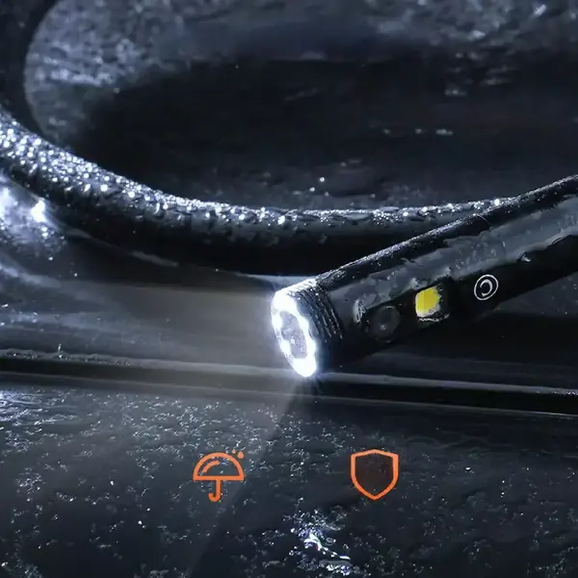 Kamera endoskopowa inspekcyjna Podwójny obiektyw 15m 4,3 cala - obrazek 3