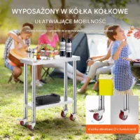 Stół roboczy nierdzewny blat gastronomiczny 76.2 x 30.5 cm