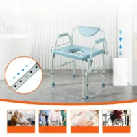 Krzesło toaletowe dla seniora przenośna toaleta wc sanitarne mocne