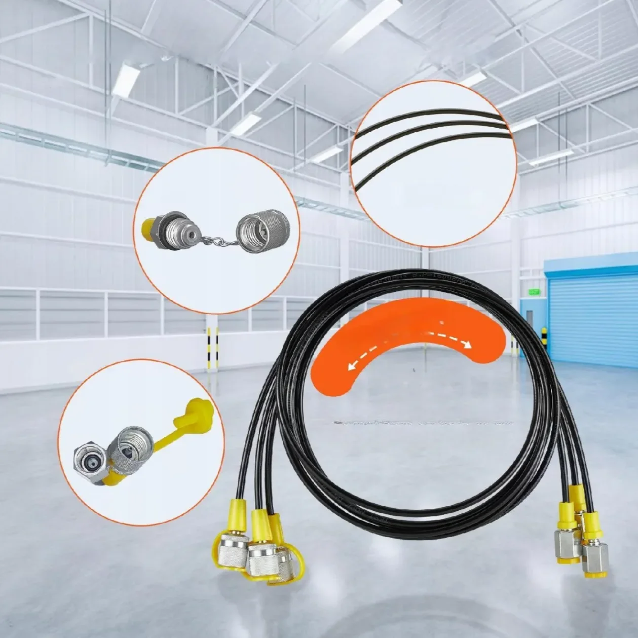 Zestaw do pomiaru ciśnienia hydraulicznego 11 złączy - obrazek 3