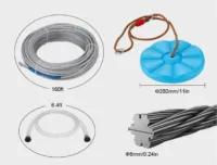 Tyrolka ogrodowa 48,7m 226kg zestaw uprząż hamulec linowy do ogrodu