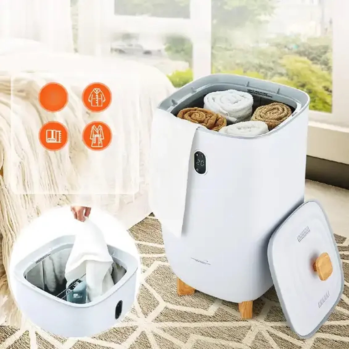 Podgrzewacz do ręczników 35L ekran LED + Timer - obrazek 5