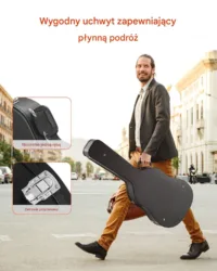 Futerał  do Gitary Akustycznej  – Wodoodporny Pokrowiec z Zamkiem 110 cm