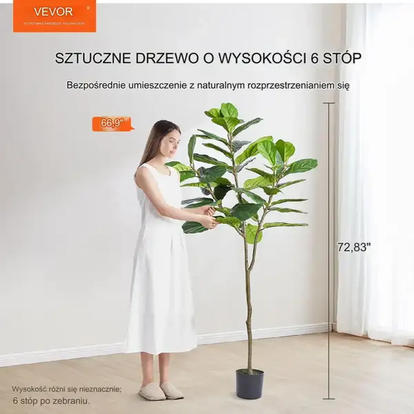 Drzewo figowiec sztuczne drzewko ozdobne drzewo figowe 185 cm - obrazek 3