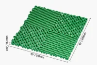 Mata drenażowa modułowa 31x31cm antypoślizgowa PP 50szt garaż ogród zielona